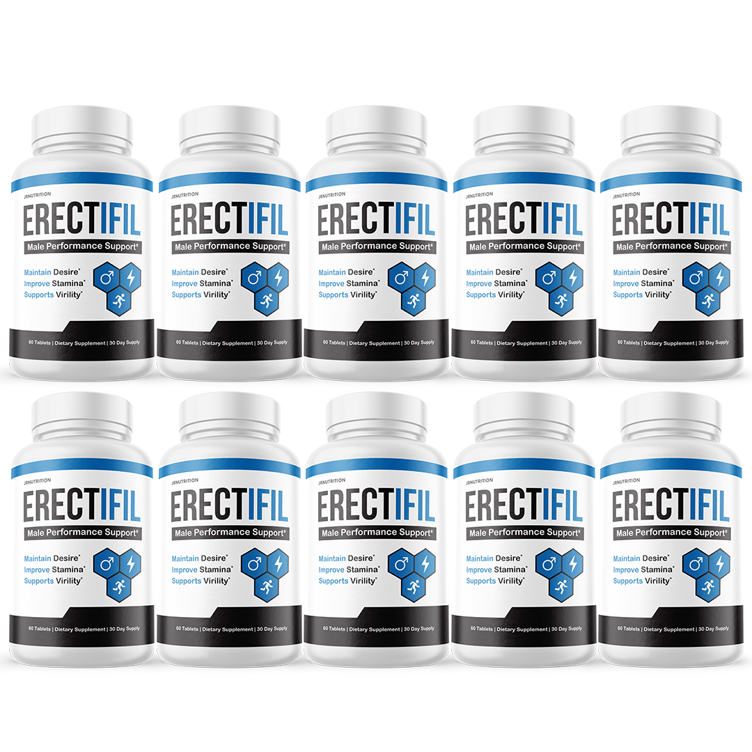 Erectifil Tablets - All Natural Support For Men - 10 Bottles